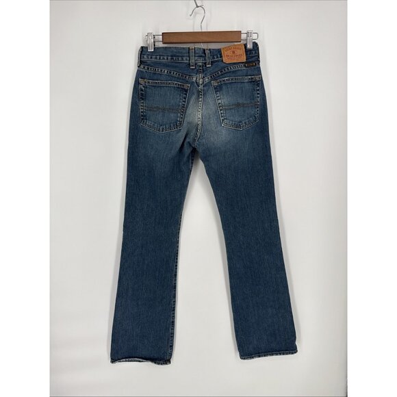 Lucky Brand Size 2/26 Denim Blue Jeans 100% Cotton Boot Flare Mid Rise 827RA40 - Picture 2 of 9